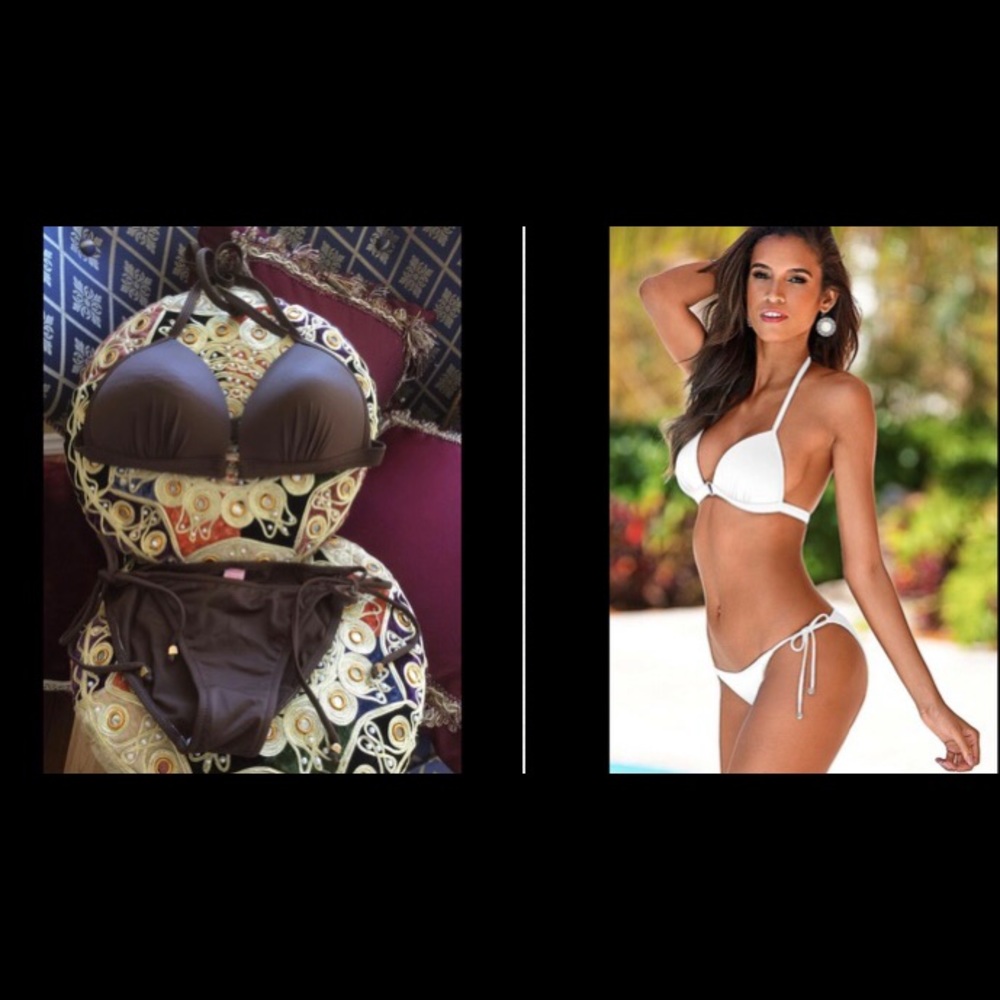 Venus Enhancer Bikini-Top Sz C, String Bottom Sz … - image 1